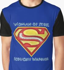 Woman of Steel - Scoliosis Awareness Graphic T-Shirt