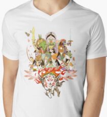Okami Fanart Men's V-Neck T-Shirt