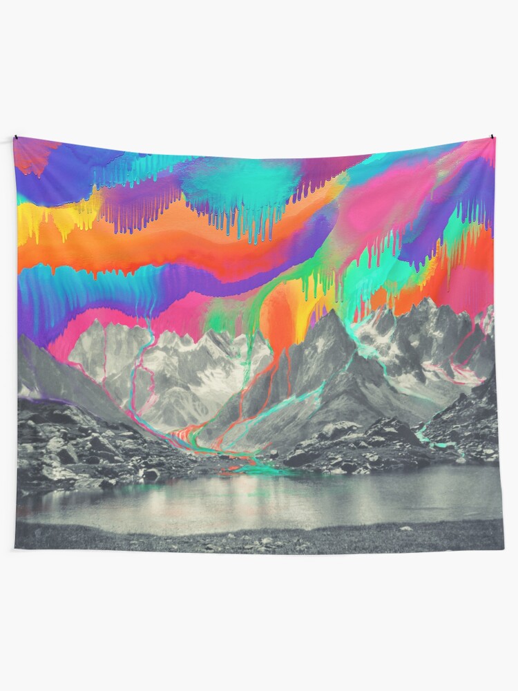 Alternate view of Skyfall, Melting Northern Lights Wall Tapestry