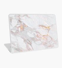 Vinilo para portátil Chic Elegante Patrón de Mármol Dorado