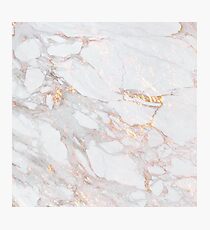 Schickes elegantes Goldmarmor-Muster Fotodruck