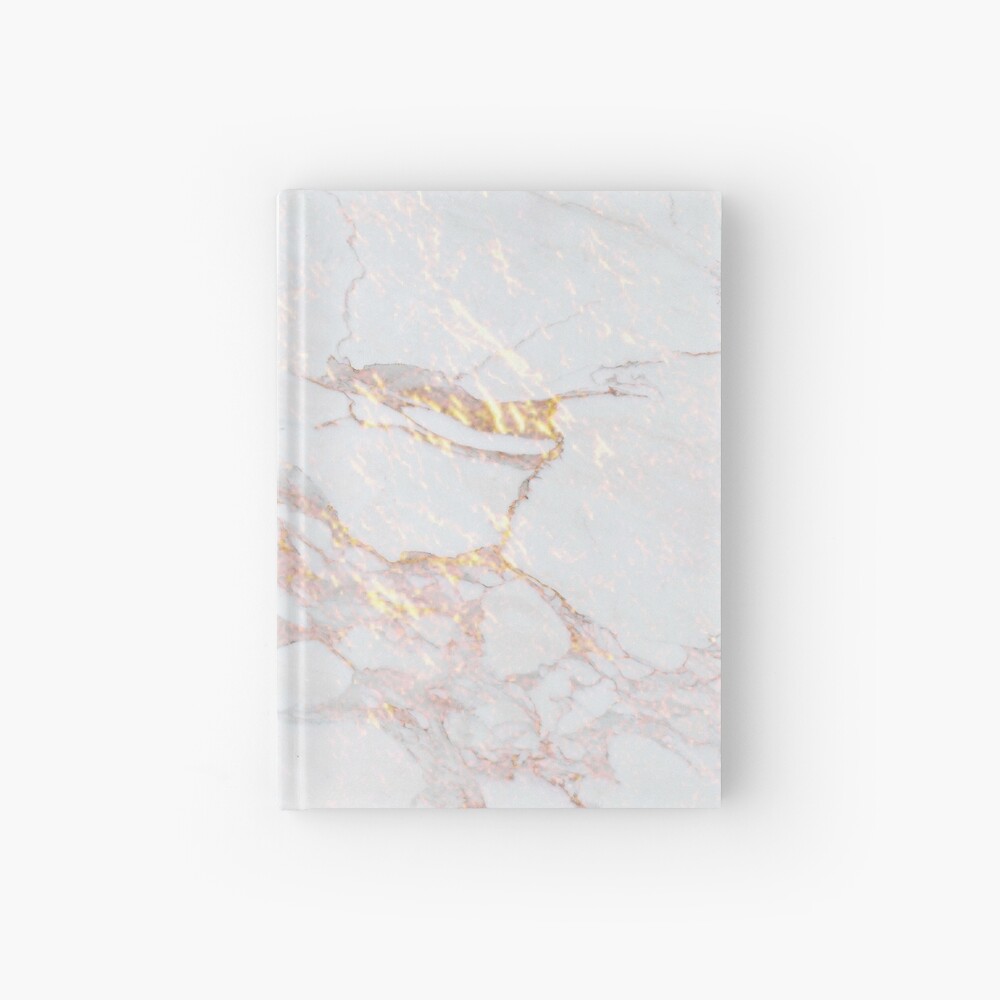 Chic Elegant Gold Marble Pattern Hardcover Journal