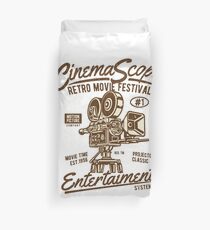 Retro Movie Festival Duvet Cover