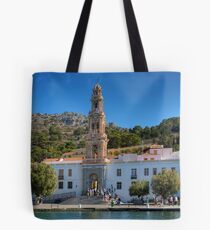 The Monastery on Symi Tote Bag