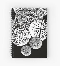 Hammered coin tshirt - ideal for those that love metal detecting Spiral Notebook
