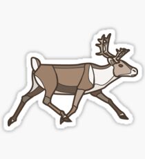 Geometric Reindeer / Caribou Sticker