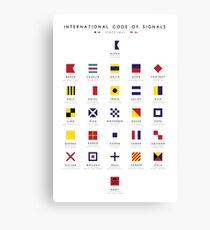 Nautical Flags: International Code of Signals Canvas Print