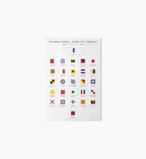 Nautical Flags: International Code of Signals Art Board Print