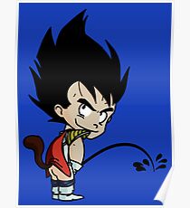 Vegeta Peeing Poster