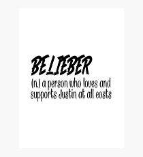 Belieber Photographic Print