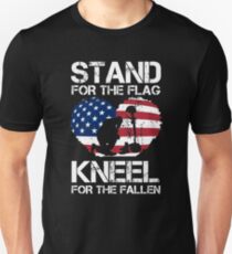 Stand For The Flag, Kneel For The Fallen! Unisex T-Shirt