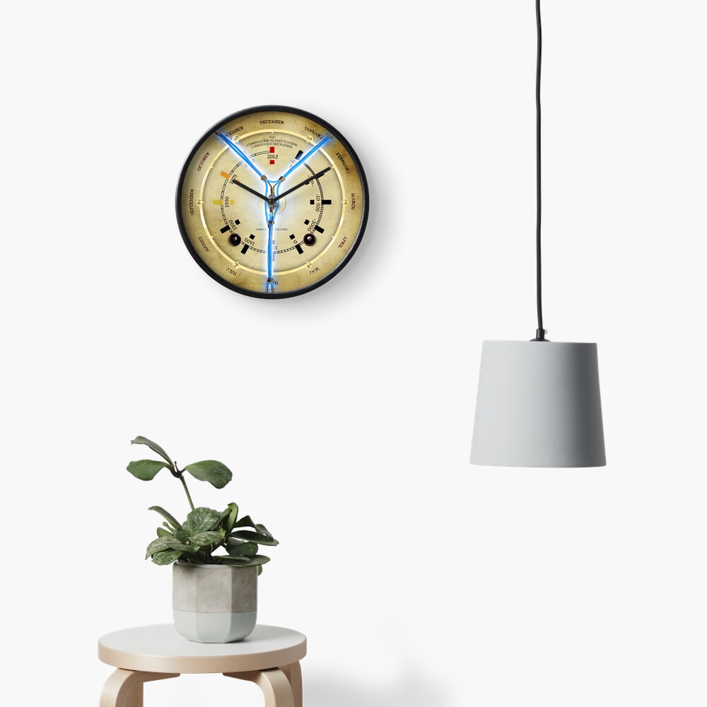 Steampunk Time Travelling Flux Capacitor Wall Clock Clock
