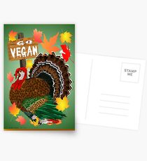 VEGAN THANKSGIVING Postcards