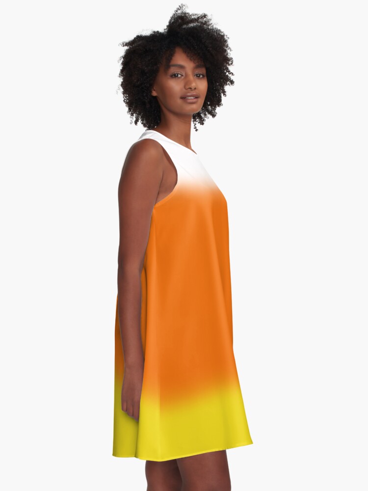 Alternate view of Candy Corn Ombre A-Line Dress