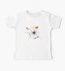 Funny Halloween Spider Pumpkin Spiderweb Baby Tee