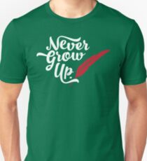 Peter Pan - Never Grow Up. Slim Fit T-Shirt