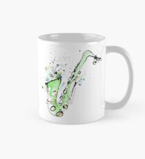 Saxophone - vibrant ink sketch of sax Mug