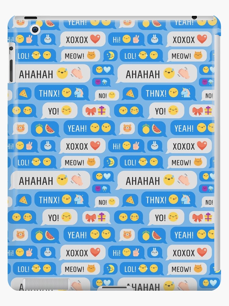 text messages with cute emojis ipad case skin by magneticmama cute emoji messages