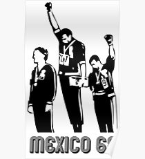 Olympische Spiele 1968 Black Power Salute V2 Poster