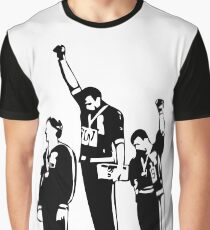1968 Olympics Black Power Salute Graphic T-Shirt
