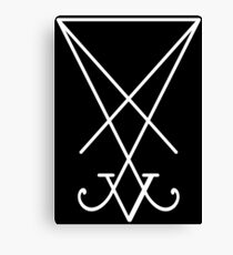 The Sigil of Lucifer (Seal of Satan) Canvas Print