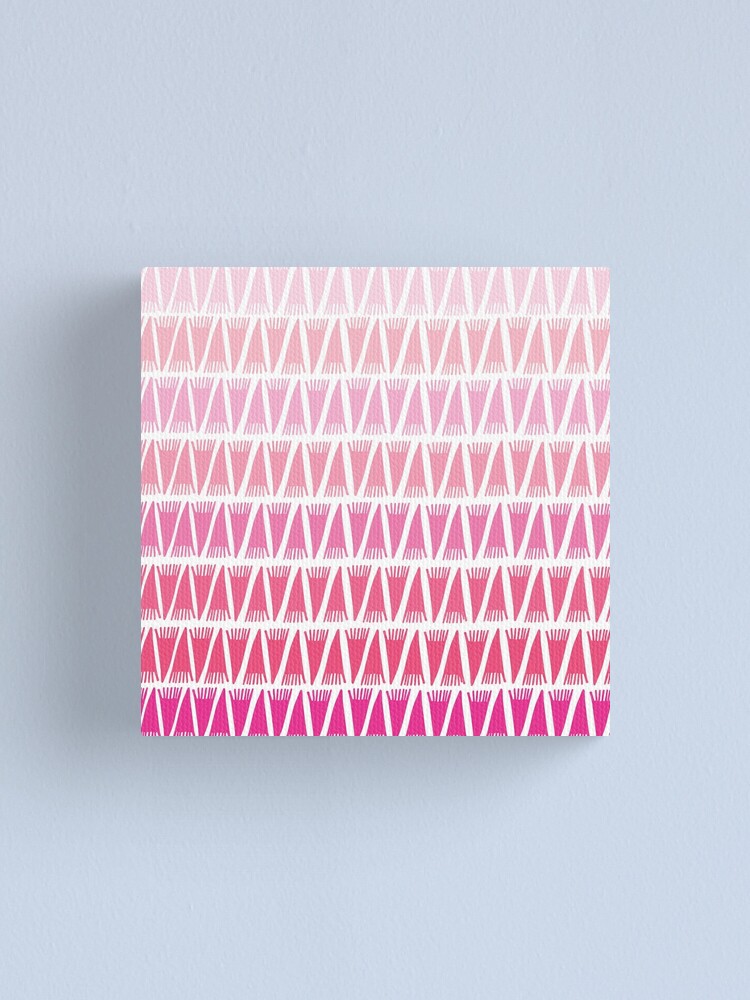 Alternate view of Teepee Gradient Pink Canvas Print