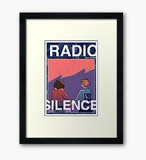 Radio Silence: Poster Framed Print