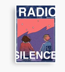 Radio Silence: Poster Canvas Print