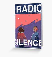 Radio Silence: Poster Greeting Card
