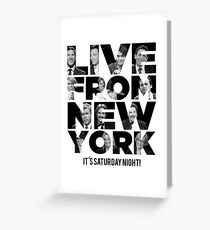 Live From New York, It's Saturday Night - Saturday Night Live Greeting Card