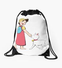 Heidi and litle goat Drawstring Bag