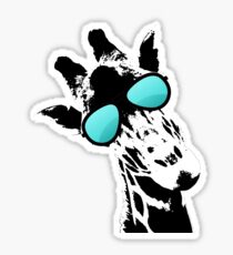 Too cool for school Giraffe Sticker