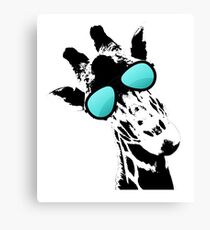 Too cool for school Giraffe Canvas Print