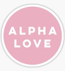 alpha love Sticker