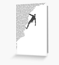 T11 Typography Climbing Greeting Card