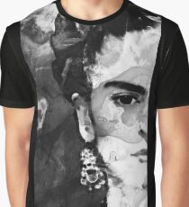 Black And White Frida Kahlo by Sharon Cummings Graphic T-Shirt