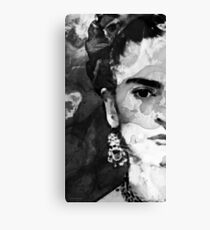 Black And White Frida Kahlo by Sharon Cummings Canvas Print