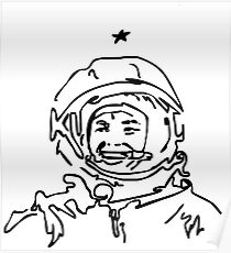 Astronaut - Cosmonaut Gagarin Poster