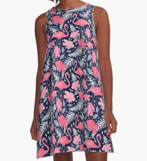 Flamingo evening A-Line Dress