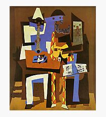 Three Musicians by Pablo Picasso Photographic Print