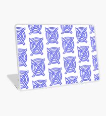 X Marks the Spot periwinkle blue Laptop Skin