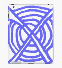 X Marks the Spot periwinkle blue iPad Case/Skin