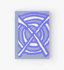 X Marks the Spot periwinkle blue Hardcover Journal