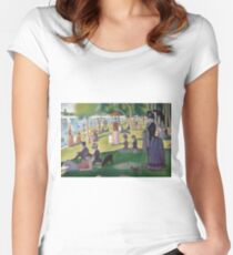 A Sunday Afternoon on the Island of La Grande Jatte by Georges Seurat Women's Fitted Scoop T-Shirt