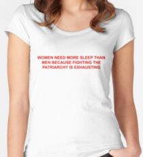 women need more sleep Women's Fitted Scoop T-Shirt