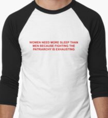 women need more sleep Men's Baseball ¾ T-Shirt