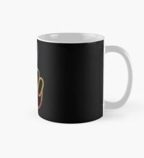 LGBT Shirt Vintage Equality Flag Big Peace Love Classic Mug
