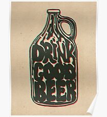 Trink gutes Bier Poster