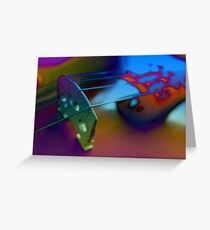 Abstract Violin Greeting Card