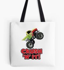 Monster Truck CRUSH N IT Tote Bag
